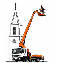 nacelle travaux grande hauteur disponible à la location chez Bretagne Nacelle